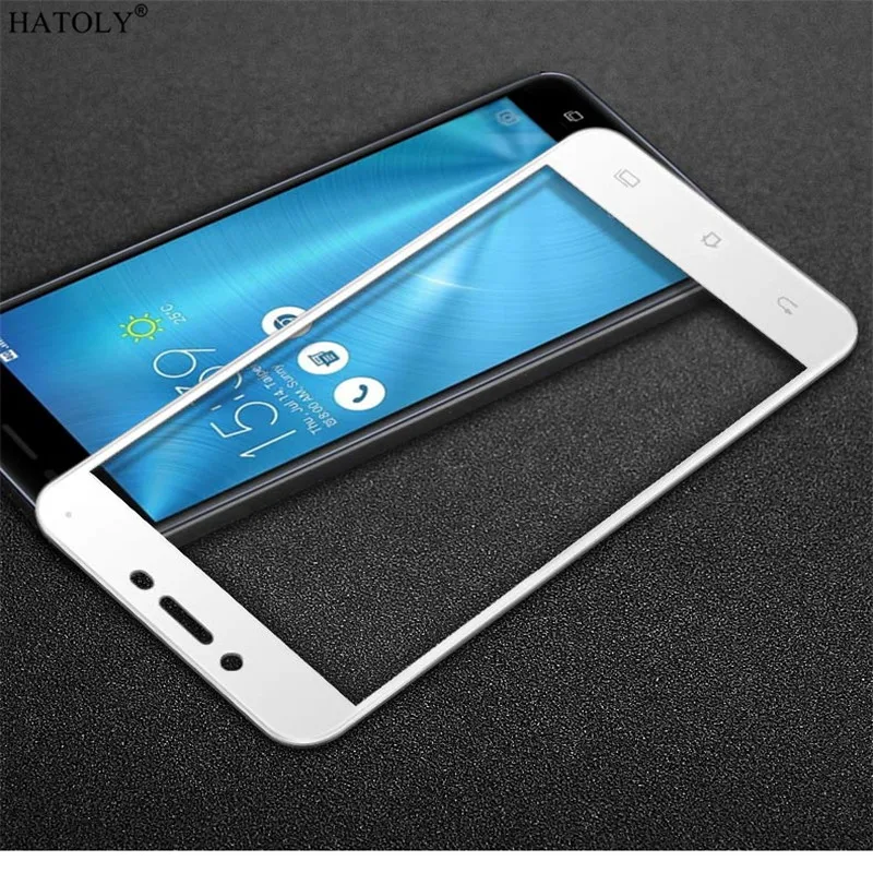 2 шт Полное покрытие экрана протектор стекло для Asus Zenfone 3 Max ZC553KL анти-Браст