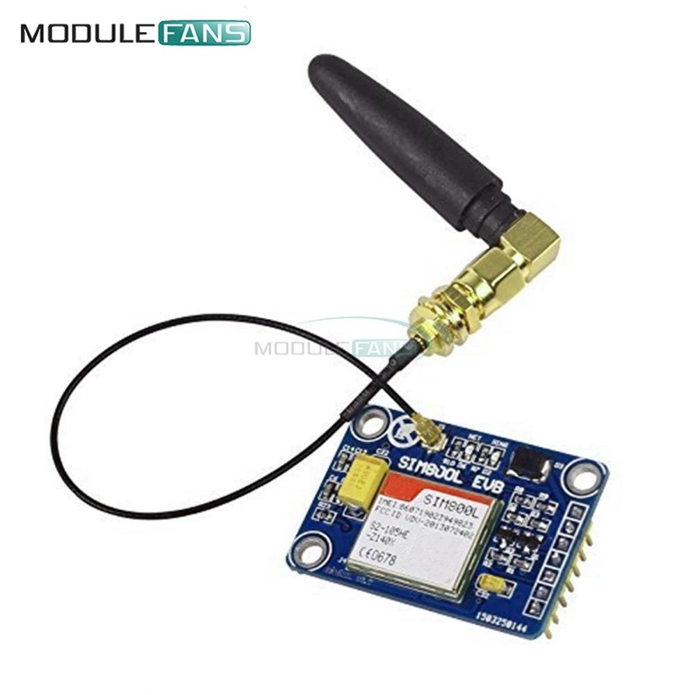 SIM800L V2.0 5В беспроводной модуль GSM GPRS четырехдиапазонный с антенной и кабелем M105