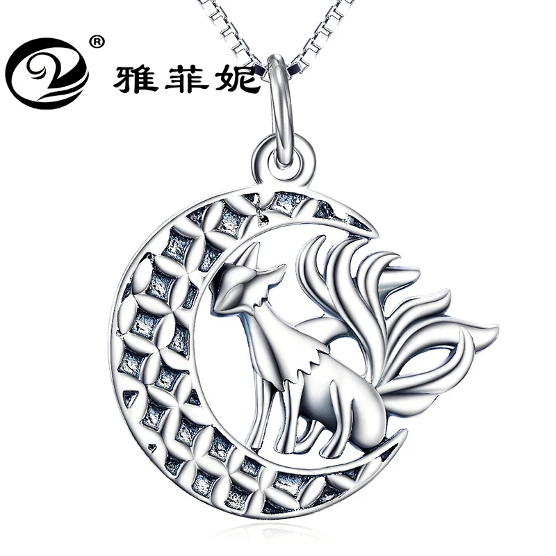 Детонационный продукт 9 хвостной лисы огненная лиса Кулон Луна ожерелья оптом в