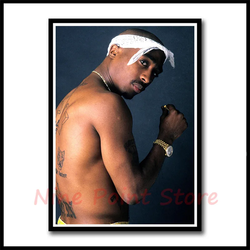 Плакат Tupac Amaru Shakur Постер в стиле хип хоп рэп музыка певец звезда 2PAC плакат с HD