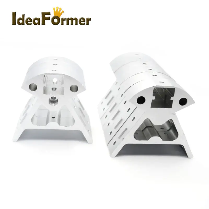 Delta Vertex Kossel Reprap алюминиевая рама 1 набор деталей для 3D принтера цельнометаллический уголок 3 сверху+ 6 снизу
