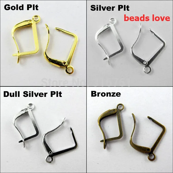 100 шт. клипсы и застежки для ушной проволоки 4 цвета с зажимами сережек 20x12 5 мм без