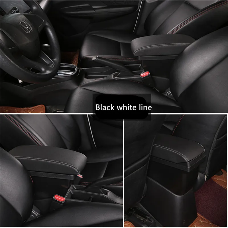 Подлокотник коробка для Honda Fit Jazz центральная консоль Arm Store содержимое коробки стайлинга автомобилей