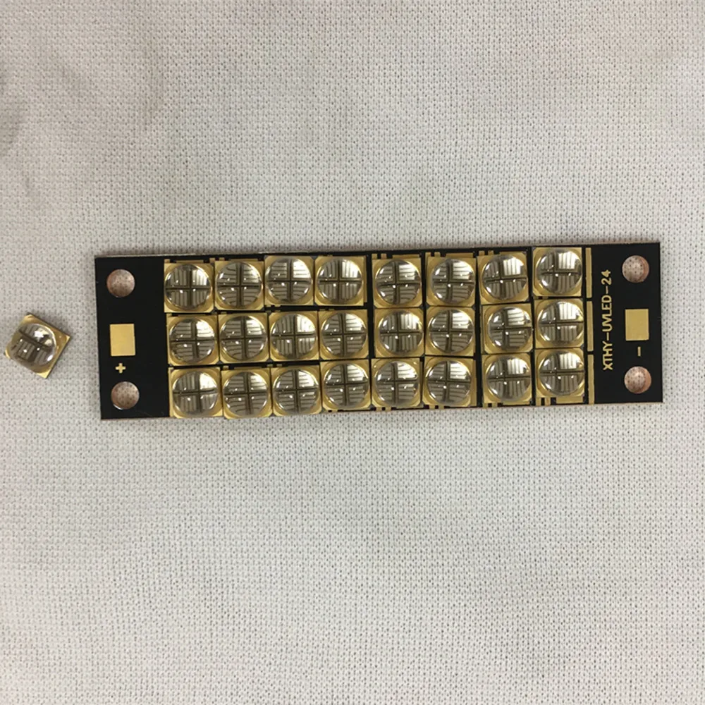 240 Вт высокой мощности Светодиодный УФ ультрафиолетовый 6565 365nm 370nm 380nm 385nm 395nm 400nm 405nm 21,5*44 мм углеродного волокна доска