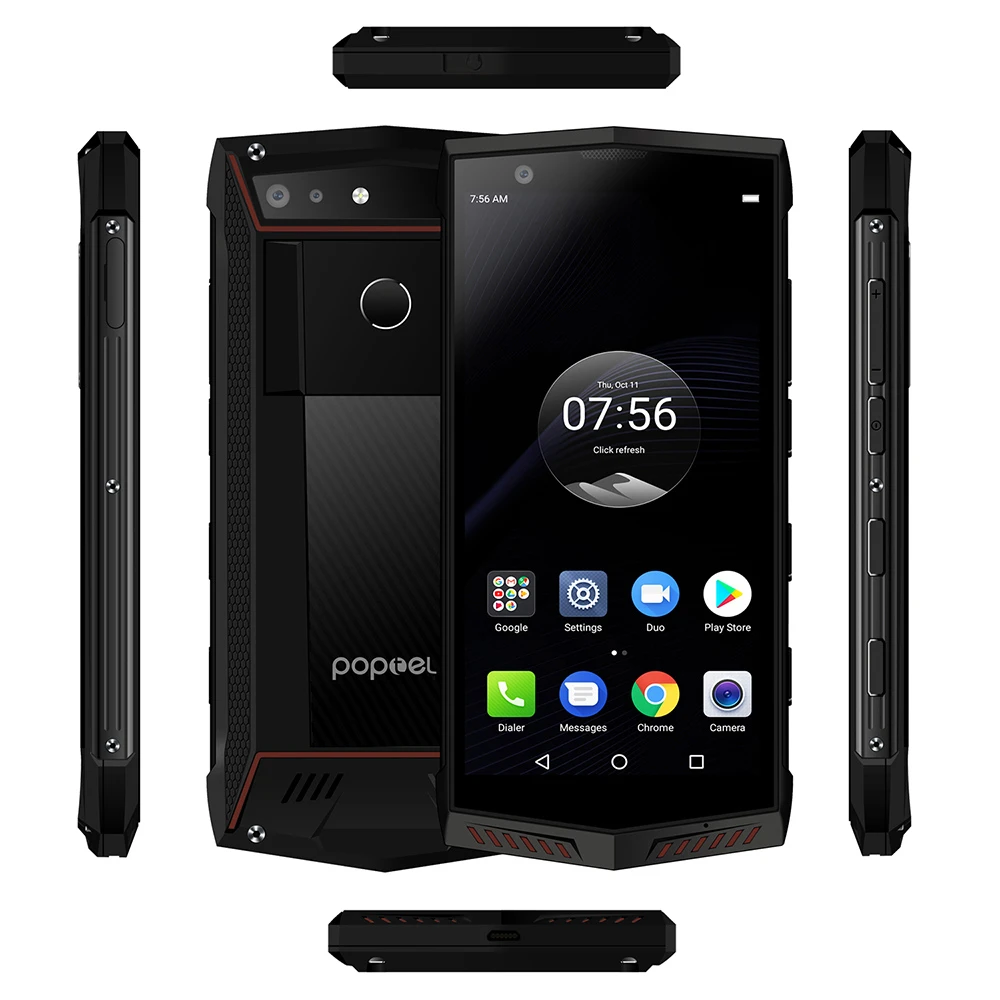Poptel P60 смартфон с 5 7 дюймовым дисплеем восьмиядерным процессором Helio P23 5000 мАч ОЗУ 6