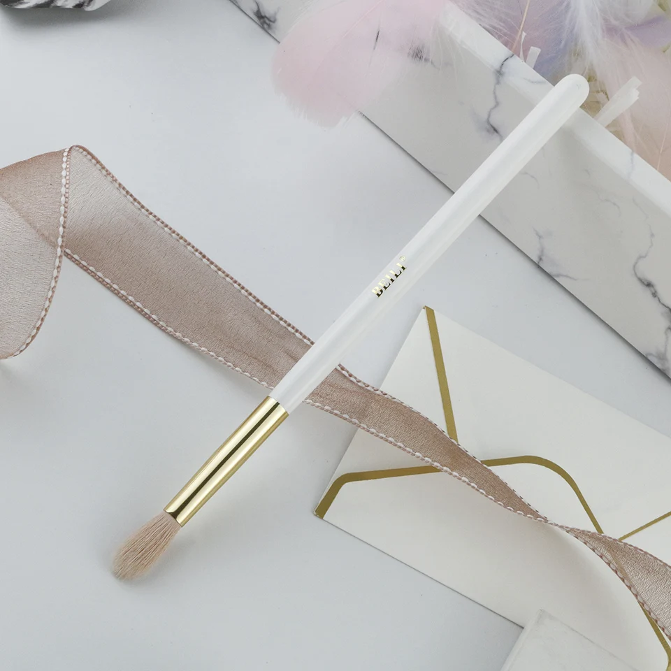 BEILI Pearl White Pro Кисть для макияжа нано Шерстяное волокно Золотая Пудра основа румяна