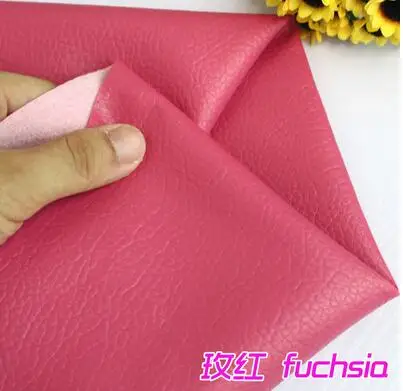 fuchsia 50x140 см большой личи из искусственной кожи, искусственная кожа, прошитая искусственная кожа. Кожа для мебели - Цвет: fuchsia