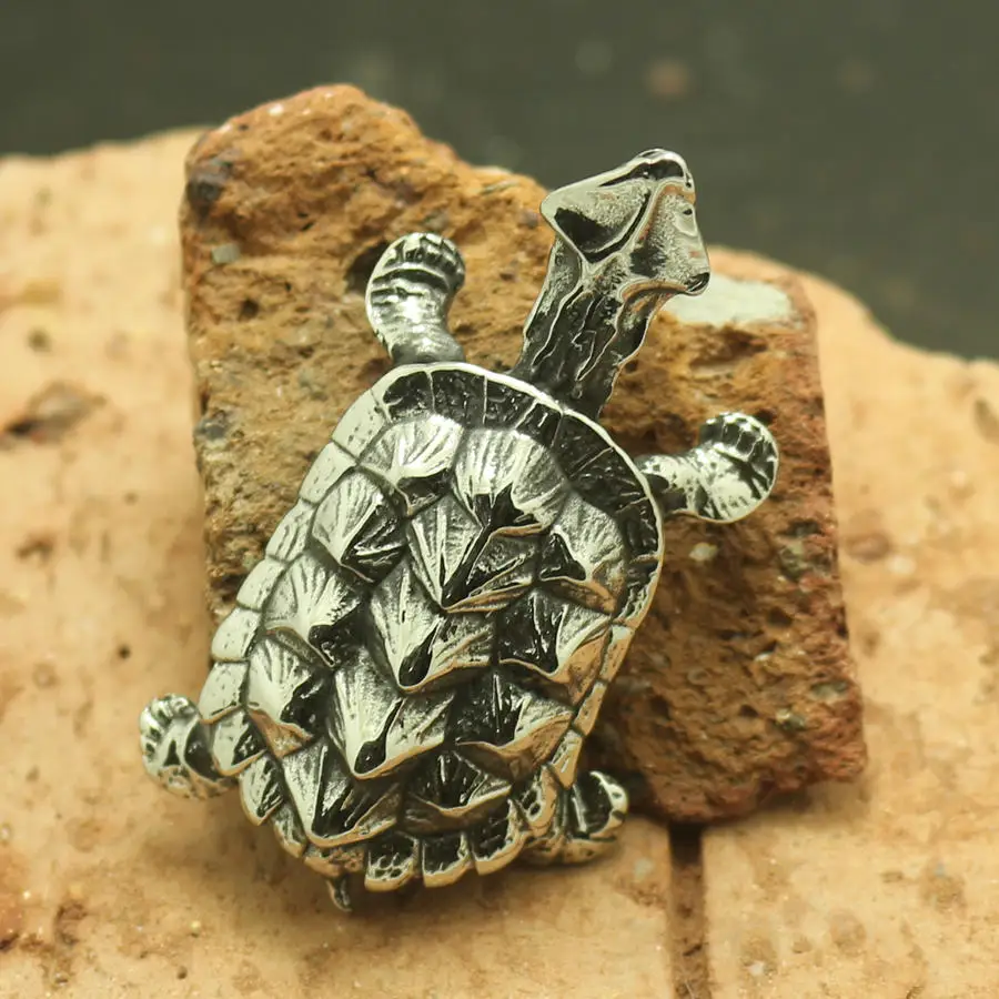 Кулон в виде черепахи крокодила из нержавеющей стали 316L | Украшения и аксессуары