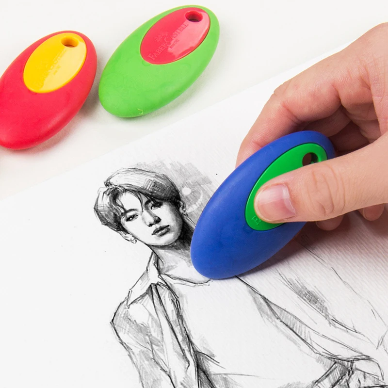4 шт Faber Castell Цветной яйцо ластик стирательная резинка Профессиональный эскизный чертёж дизайнерский карандаш ластик креативное искусство канцелярские принадлежности