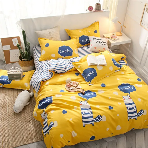 style11 Домашний текстиль, рисунок Hello kitty, Комплект постельного белья для детей, хлопковое постельное белье, 4 шт., простыня, наволочка, пододеяльник, набор постельного белья, Лидер продаж - Цвет: style11