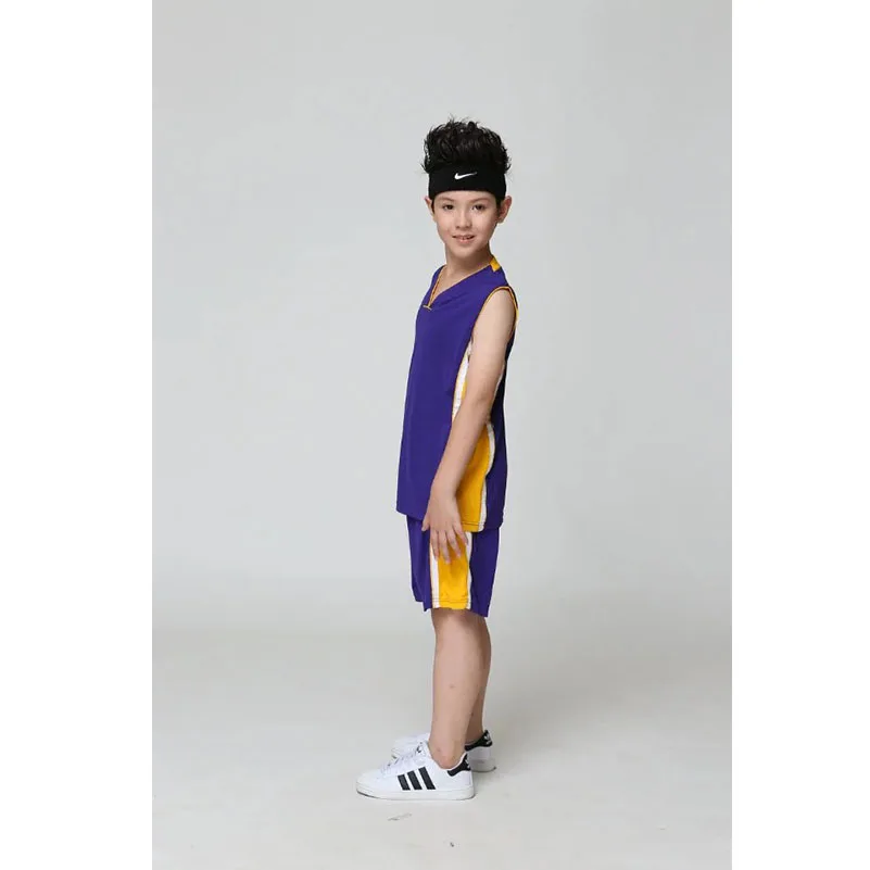 Пустой Баскетбол Джерси для обучения детей рубашка Шорты женщин комплект