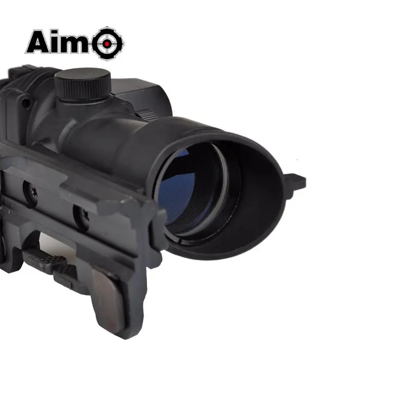 Прицел Aim O Trijicon Red Dot ACOG 4x32 оптический прицел для ружья красная/зеленая сетка с QD
