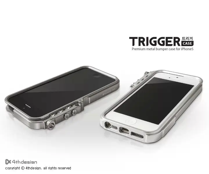 4thdesign сотовом телефоне триггера металлический каркас бампер для iphone 8 4 4S 5 5S SE 6 6S 7