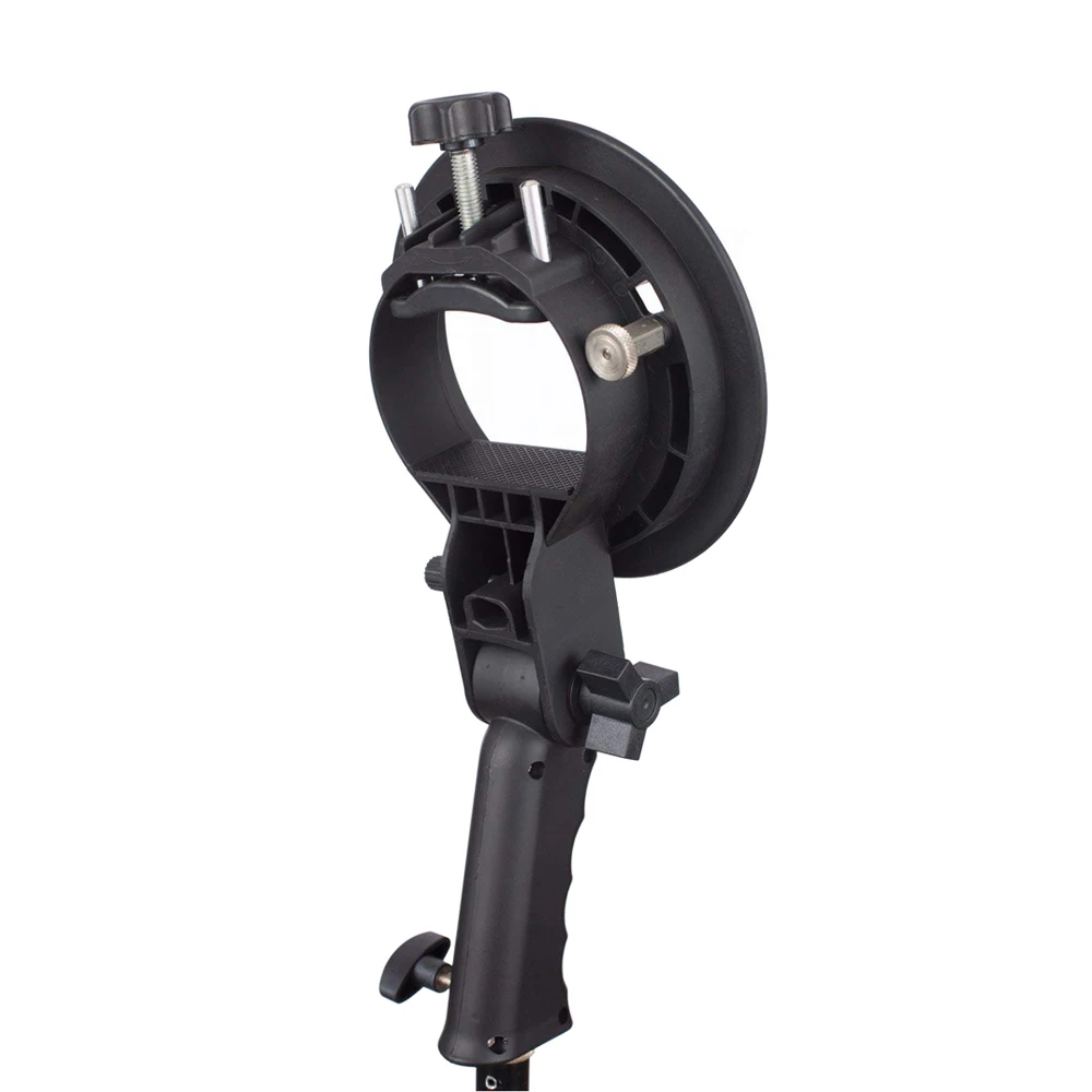 Ручной S-образный держатель кронштейна с креплением Bowens для Speedlite Flash Snoot Softbox