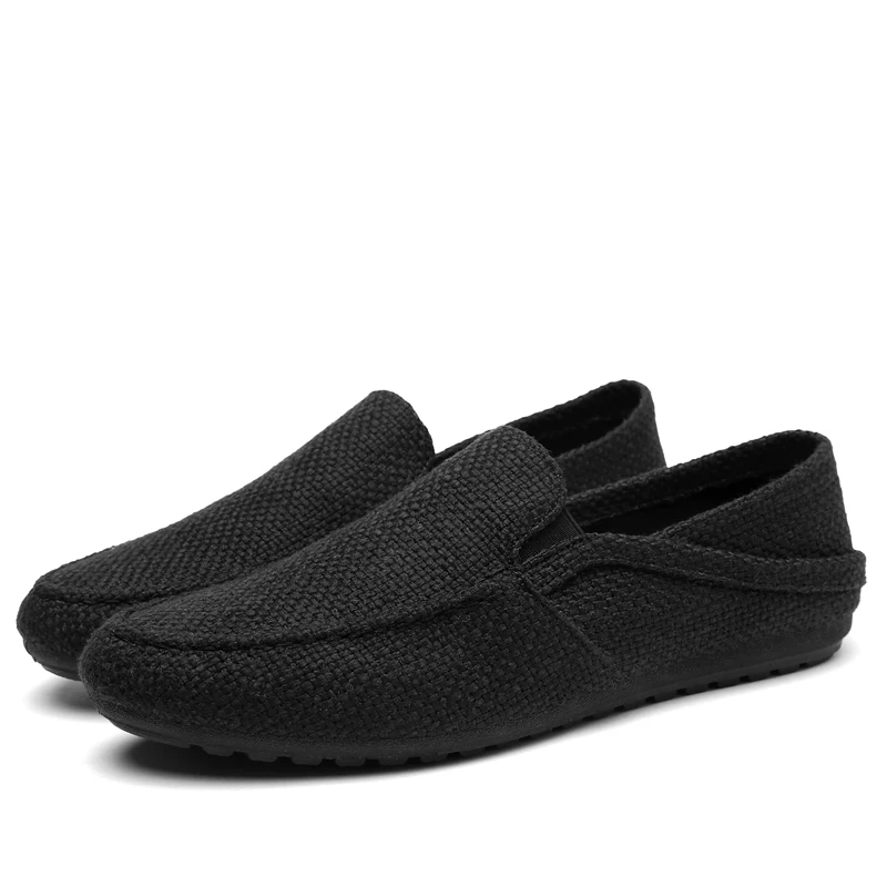 JKPUDUN/Летняя мужская обувь из конопли эспадрильи дизайнерская дышащая