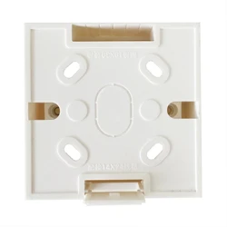 85mm x 85mmm Темная коробка 3 типа стандартная ПВХ настенная коробка переключателей для 86 мм* 86 мм Стандартные переключатели и розетки применяются для любого положения поверхности стены - Цвет: 85mm x 85mmm