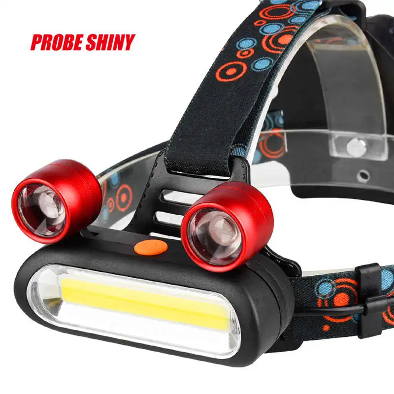 15000LM 2x XM L T6 LED + COB Перезаряжаемый 18650 Головной фонарь светодиодный фонарик usb