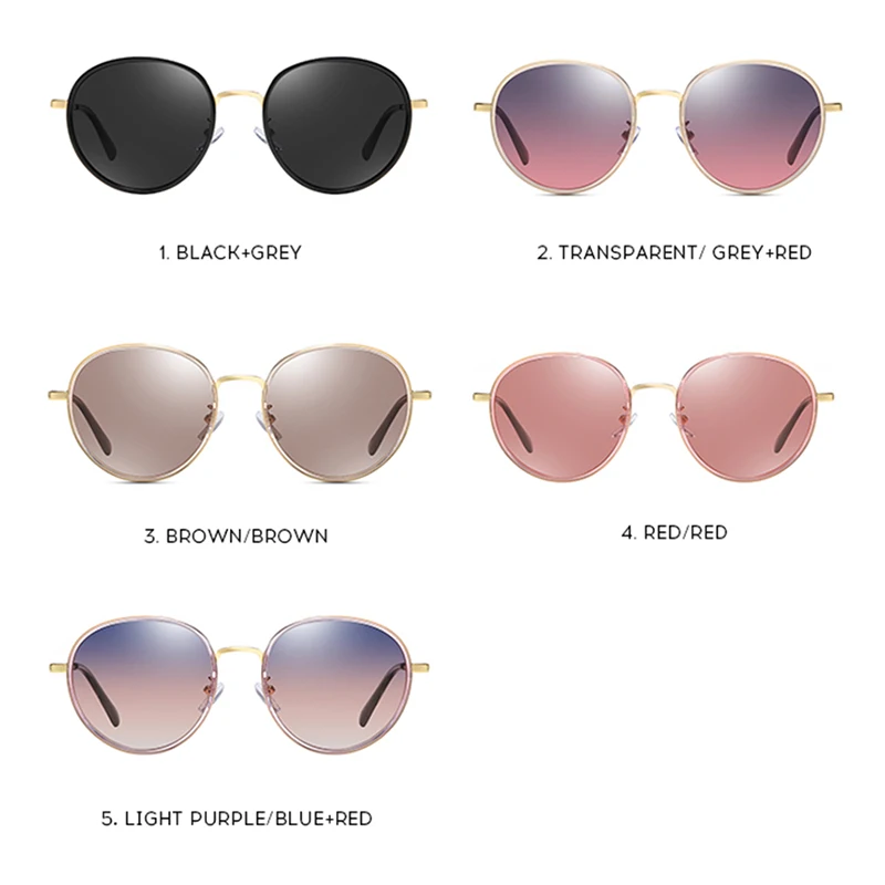 

HD Polarized Sunglasses Female Polarized Brand Classic Metal Pilot Glasses For Women Brown Lens Fashion Style UV400 Gafas De Sol