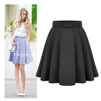 womens casual medium knee length skirts retro stylish female high waist ball gown skirts femininas vintage women long skirt