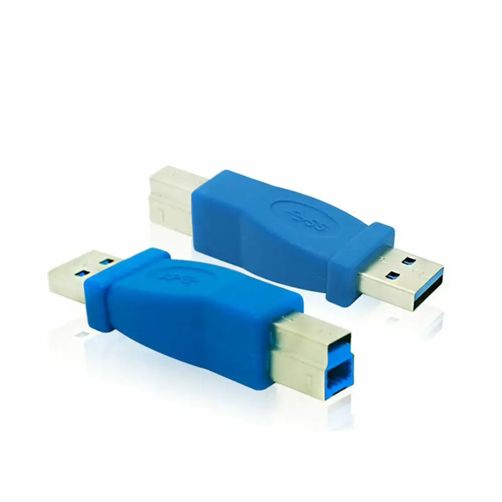 USB 3 0 тип A папа к принтеру Тип B Супер Скоростной адаптер конвертер синий |