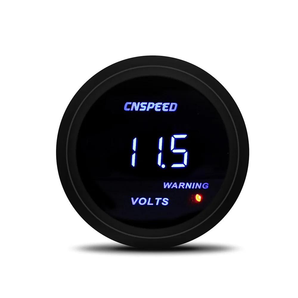 Voltmeter CNSPEED " 52 мм Цифровой турбинный автомобильный измеритель пульса температура воды PSI масляный Манометр вольтметр и тахометр YC101332 - Цвет: Voltmeter