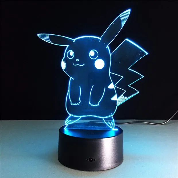 Pokemon Go сенсорные ночные огни красочные чармандер игры Пикачу Фигурки игрушки Сквиртл Бульбазавр Pokeball подарки для детей