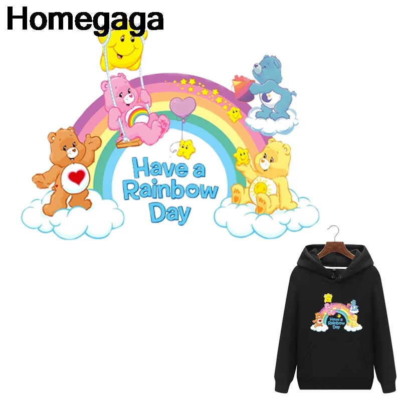 Homegaga забота о медведях термопресс наклейки утюг на патчи DIY ручной работы патчи на одежду куртка Футболка теплопередача D2145