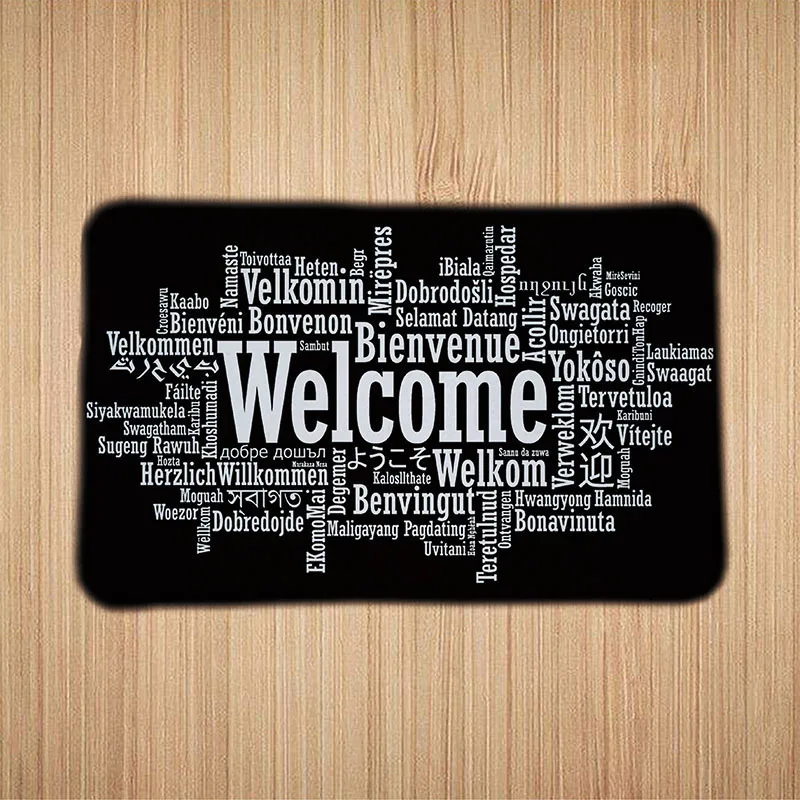 Добро пожаловать коврики напольные с принтом для ванной и кухни напольный коврик