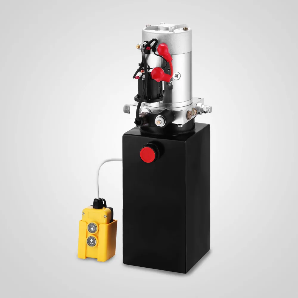 Гидравлический насос с одним действием 12 В трейлер 8 Кварт металлический