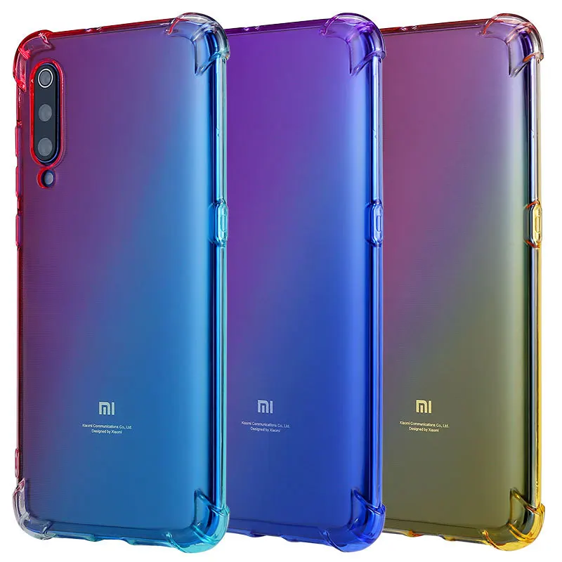 Противоударный прозрачный мягкий силиконовый чехол для Redmi K20 Pro Note 7