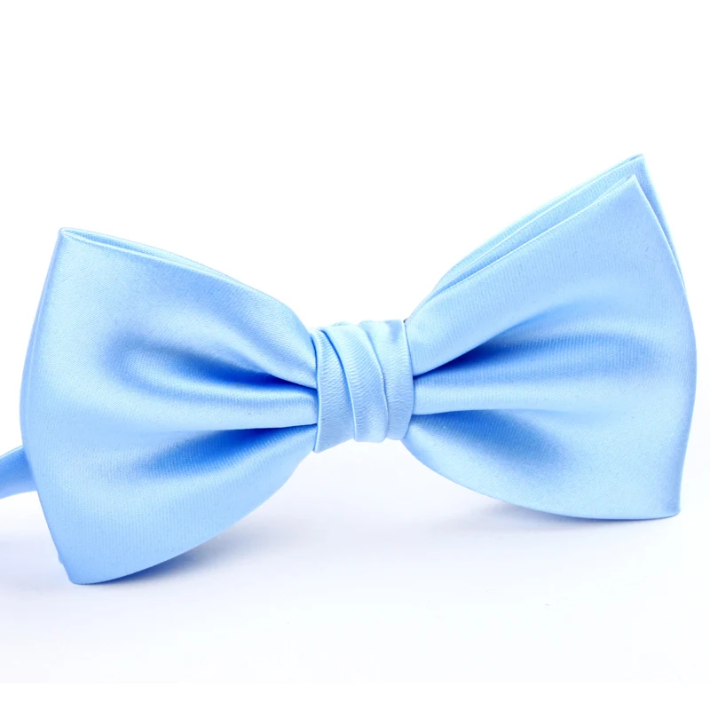 Мужские галстуки бабочки повседневные двухслойные светло голубые lj005 2019|ties for