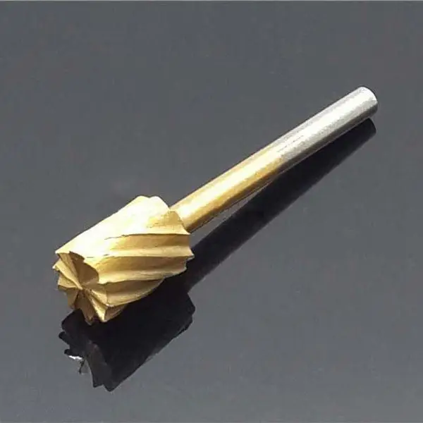 Hot Sale 10pcs Titanium Milling Rotary File Wood Carving Carved Knife Cutter Tools Accessories + Locator Located Horn | Инструменты
