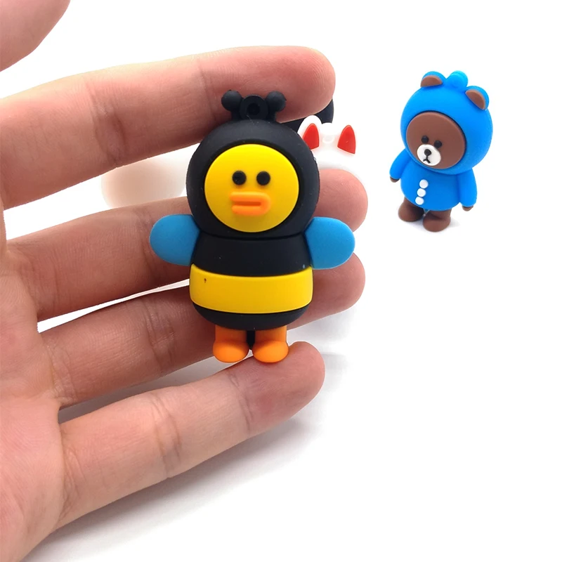 USB flash drive pendrive cartoon animmals memor stick u disk 4GB 8GB 16GB 32GB 64GB cute Rabbit/ Bee/bear creative pen | Компьютеры и