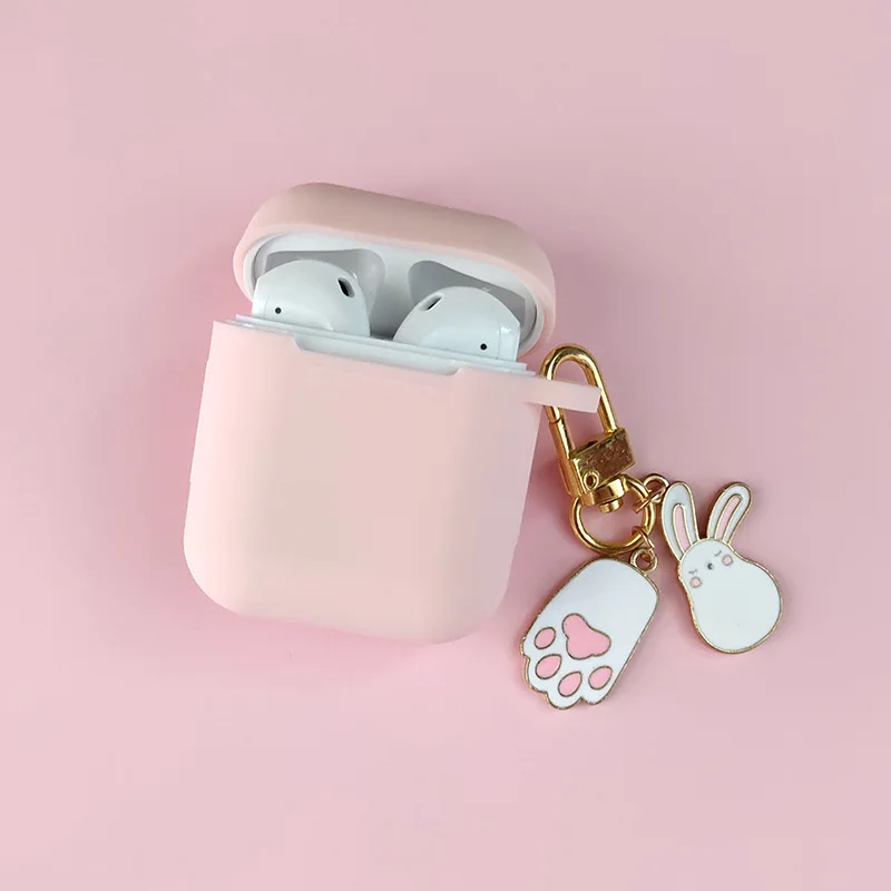 Роскошный силиконовый чехол с милым морковным кроликом для Apple аксессуары airpods