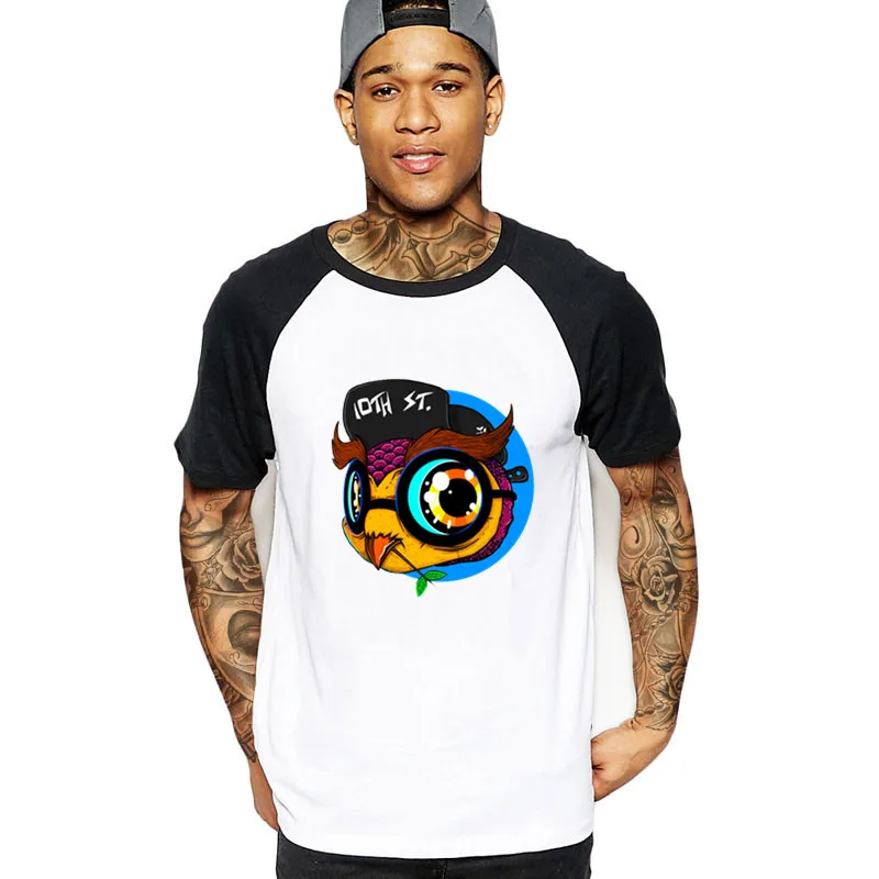 2019 уличная хипстерская Мужская футболка с забавным животным принтом Звездные