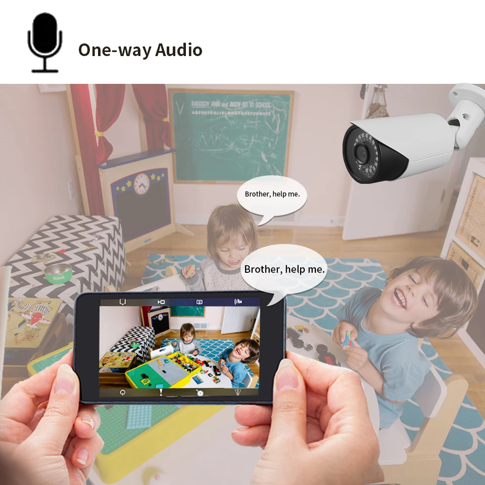 ZSVEDIO Seetong H.265 аудио 5.0MP POE IP камера Onvif P2P Металлический Корпус Наружная