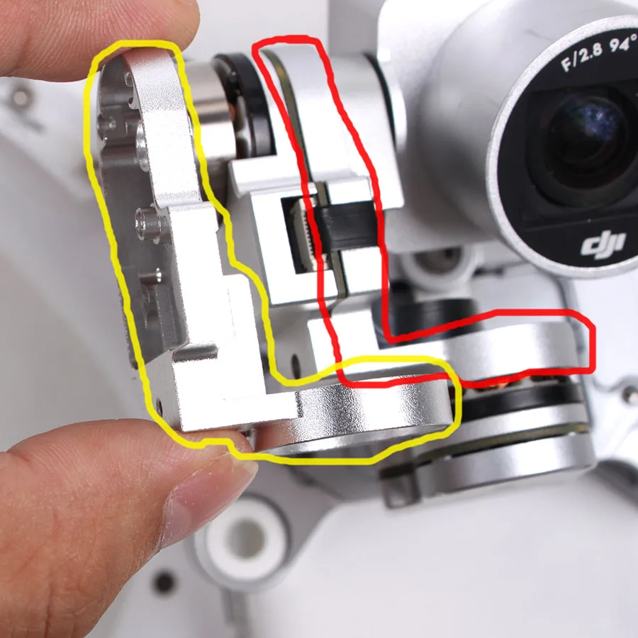 DJI Phantom 3 стандартные запасные части для Gimbal Yaw кронштейн рулонный Замена |