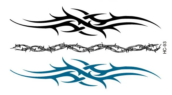 Водонепроницаемая Временная тату-Наклейка на тело шипы лозы тату Тотем наклейки