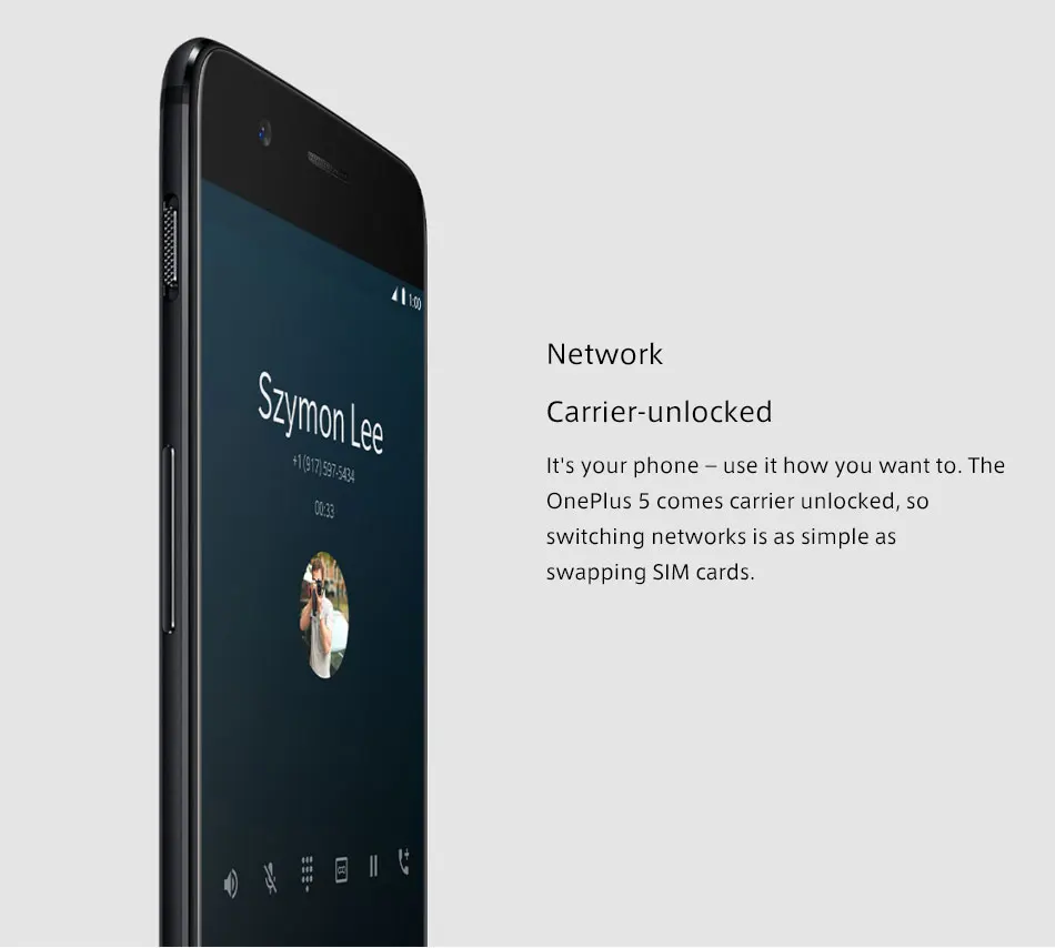 Мобильный телефон Oneplus 5 4G LTE, 5,5 дюймов, Восьмиядерный процессор Snapdragon 835, 6 ГБ ОЗУ, 64 Гб ПЗУ, Android 7,0, NFC, отпечаток пальца