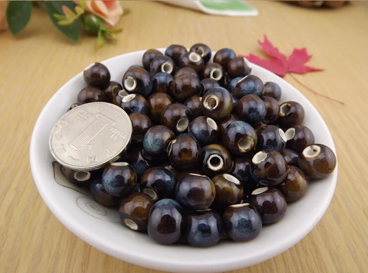 

ceramic glaze beads blue 6mm10 mm fambe bead bag wholesale 1477