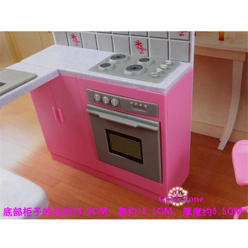 Миниатюрная мебель многофункциональный комбинированный кухонный и 2 барный стул