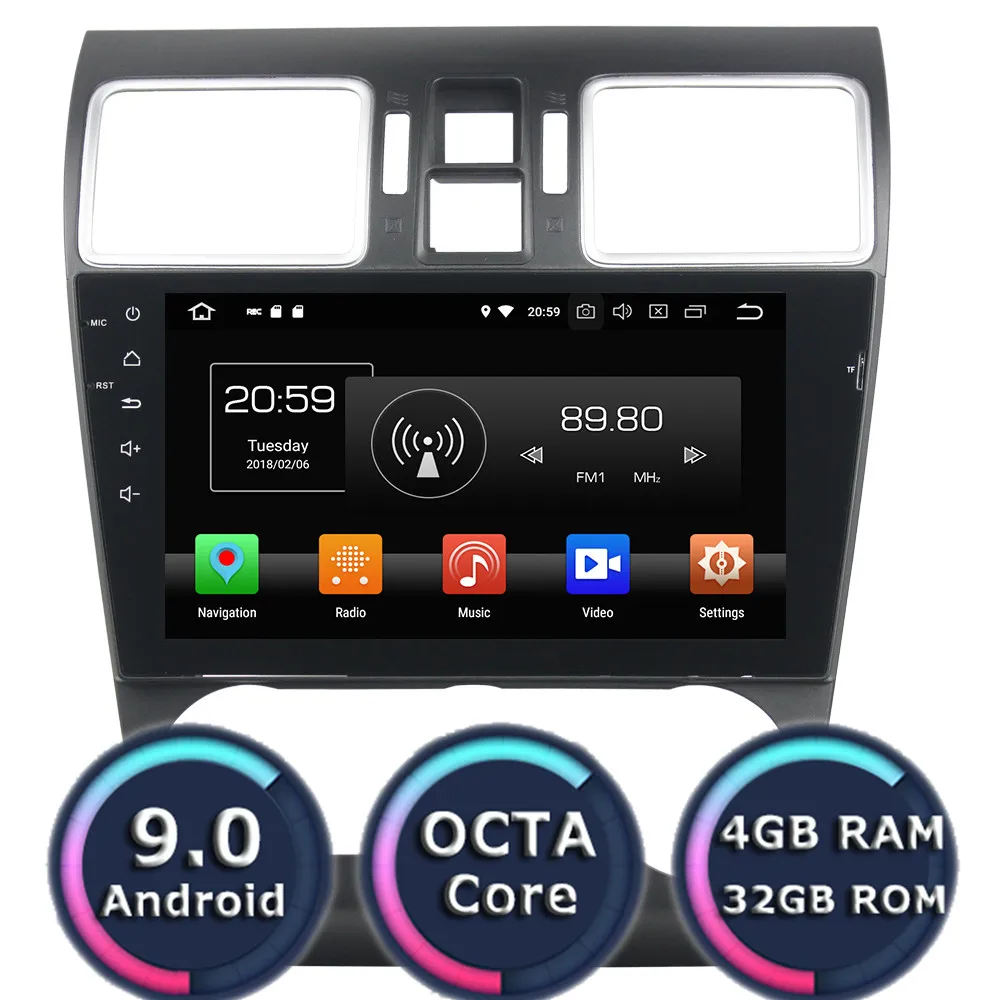 Roadlover 9 &quotAndroid 0 автомобильный мультимедийный плеер для Subaru Forester WRX 2016-2017 Стерео GPS