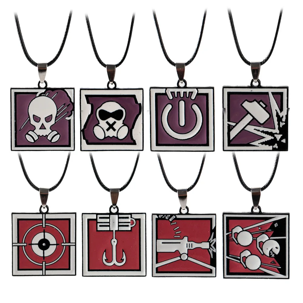 Game Rainbow Six Siege Necklaces for Women Tom Clancy's Tachanka Leather Necklace Male Men Jewelry Neckless Femme Dropshipping |