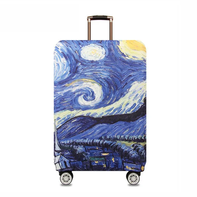 Luggage cover J QIAQU маленькая Желтая утка эластичные Чемодан защитный Cover18-32inch тележка чемодан защиты пыли сумка для путешествий аксессуары - Цвет: Luggage cover J