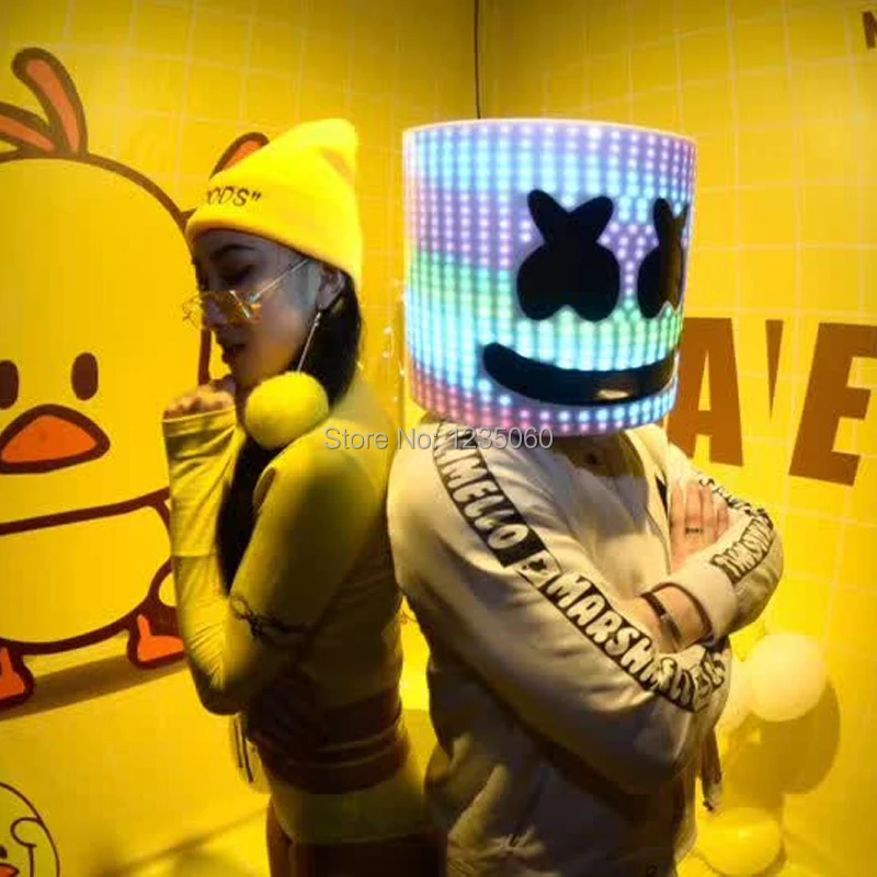 WYY шлем диджея бальных танцев RGB светильник костюмы бар сцена шоу носит робот