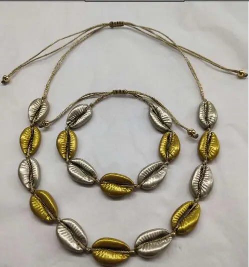 Ожерелье-чокер с воротником в виде ракушки 1 комплект женские естественные