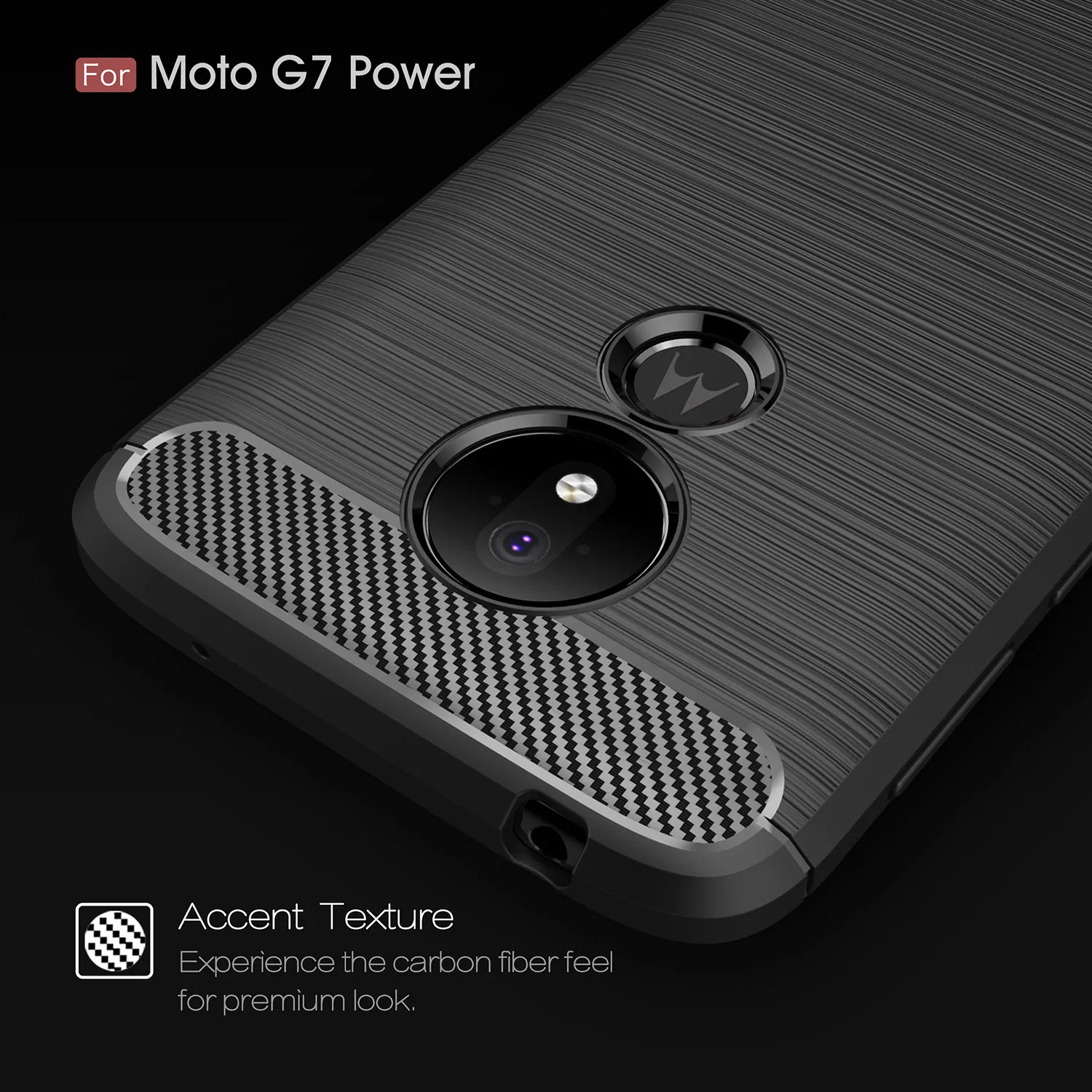 Чехол для Motorola Moto G7 Power MOTO G 7 из углеродного волокна ТПУ чехол телефона Bumper мягкий