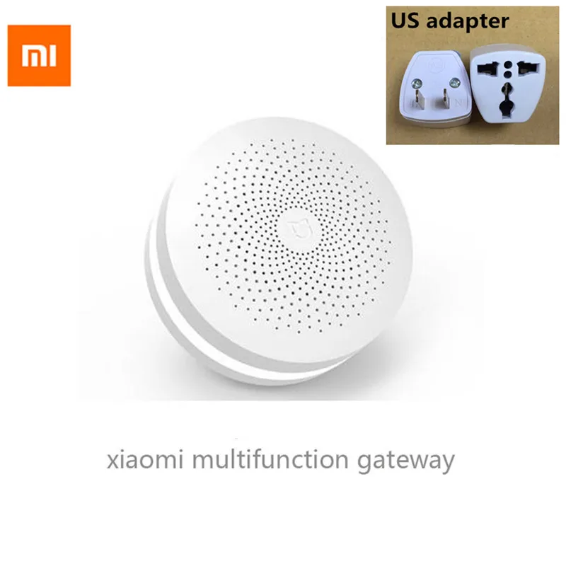Новейшая версия Xiaomi Mijia умный дом Многофункциональный шлюз 2 сигнализация интеллектуальная онлайн радио ночной Светильник Bell - Color: add US plug