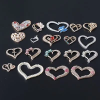2pcslot heart rhinestones buttons mobile phone shell accessories diy materials handmade materials jewelry hair bow shoes