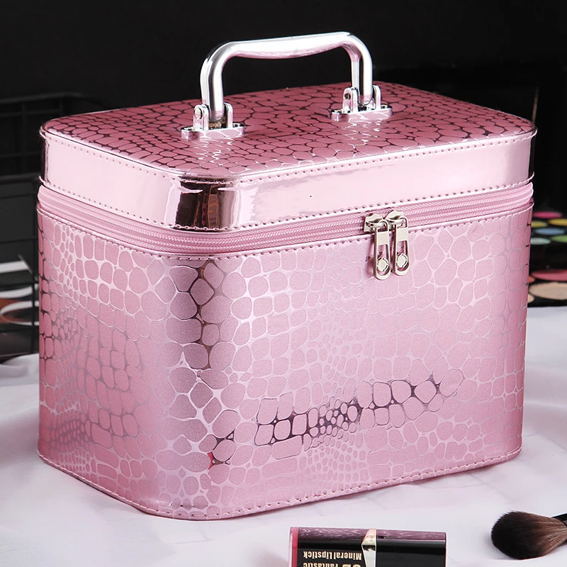 Новинка косметичка с крокодиловым узором женская Женская вместительная сумка